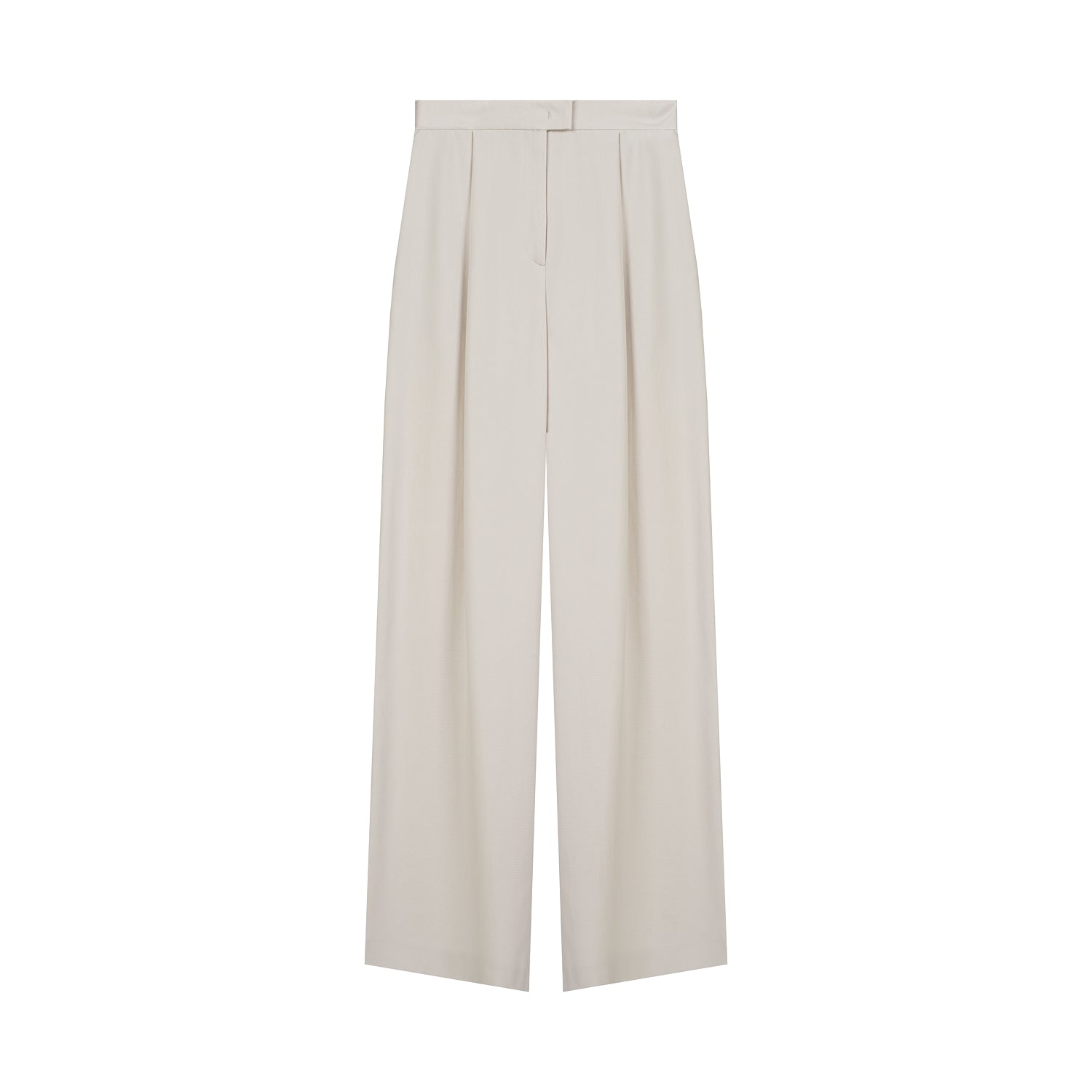 WIDE-LEG TROUSERS IN MILK