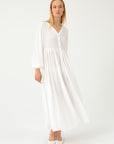 TRANSLUCENT MAXI WHITE DRESS