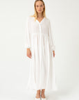 TRANSLUCENT MAXI WHITE DRESS