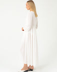 TRANSLUCENT MAXI WHITE DRESS