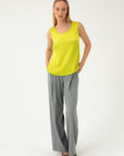 SLEEVELESS TOP IN LIME