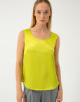 SLEEVELESS TOP IN LIME