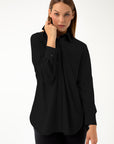 BAMBOO BLACK LOOSE FIT SHIRT