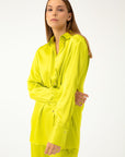 LONG SHIRT IN LIME