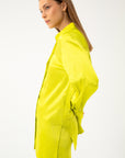 LONG SHIRT IN LIME