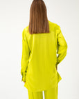 LONG SHIRT IN LIME