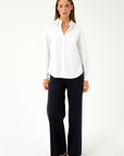 STRAIGTH STRIPED TROUSERS WITH ELASTIC WAISTBAND