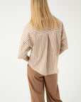 ORGANIC COTTON STRIPED BLOUSE