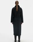 OVERSIZED BLACK LONG COAT