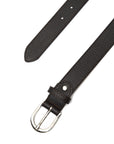 LEATHER HAZEL BELT WITH SILVER DETAILS