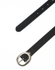 BLACK LEATHER BELT