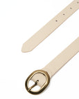 BEIGE LEATHER BELT