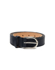 LEATHER BLUE BELT WITH SILVER DETAILS