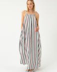 MAXI STRIPED BEACH DRESS