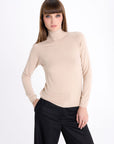 BEIGE TURTLENECK SWEATER