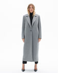 ONE BUTTON CLASSIC GREY COAT