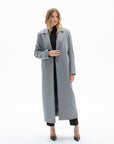 ONE BUTTON CLASSIC GREY COAT