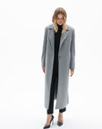 ONE BUTTON CLASSIC GREY COAT