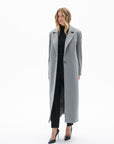 ONE BUTTON CLASSIC GREY COAT