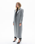 ONE BUTTON CLASSIC GREY COAT