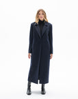 ONE BUTTON CLASSIC NAVY COAT