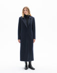 ONE BUTTON CLASSIC NAVY COAT