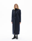 ONE BUTTON CLASSIC NAVY COAT