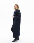 ONE BUTTON CLASSIC NAVY COAT