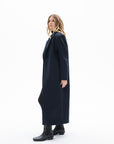 ONE BUTTON CLASSIC NAVY COAT