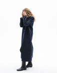 ONE BUTTON CLASSIC NAVY COAT