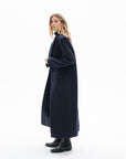 ONE BUTTON CLASSIC NAVY COAT