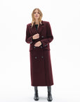 BURGUNDY LONG COAT