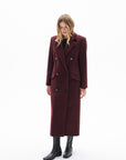 BURGUNDY LONG COAT