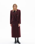 BURGUNDY LONG COAT