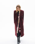 BURGUNDY LONG COAT