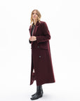 BURGUNDY LONG COAT