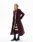 BURGUNDY LONG COAT