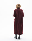 BURGUNDY LONG COAT