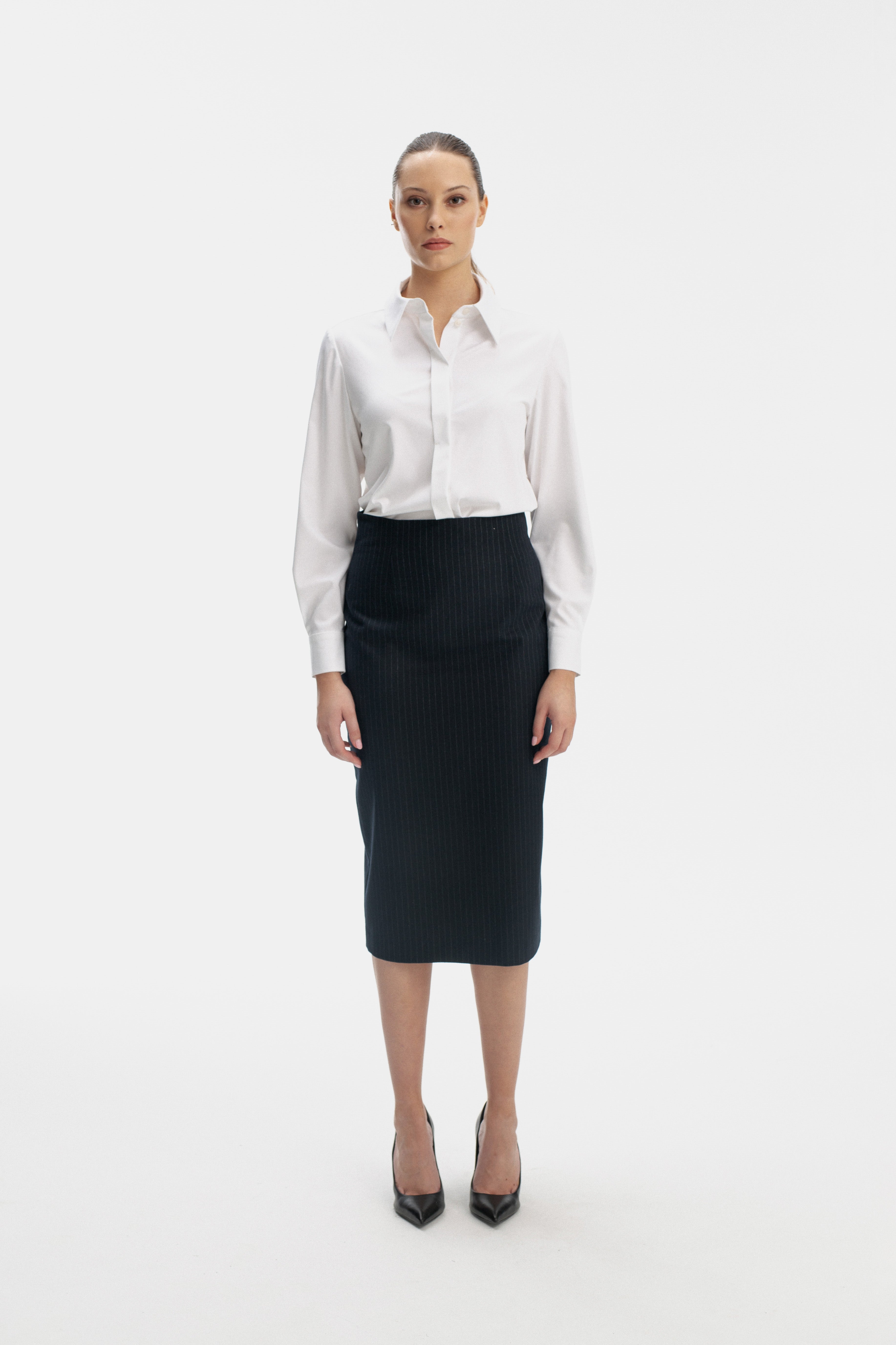 NAVY PENCIL SKIRT