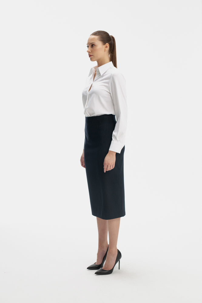 NAVY PENCIL SKIRT