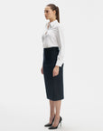 NAVY PENCIL SKIRT