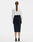 NAVY PENCIL SKIRT