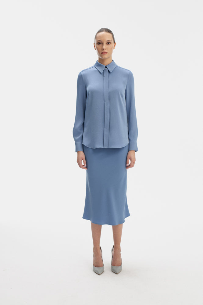 LONG SLEEVE SHIRT IN BLUE