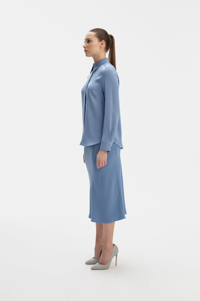 LONG SLEEVE SHIRT IN BLUE