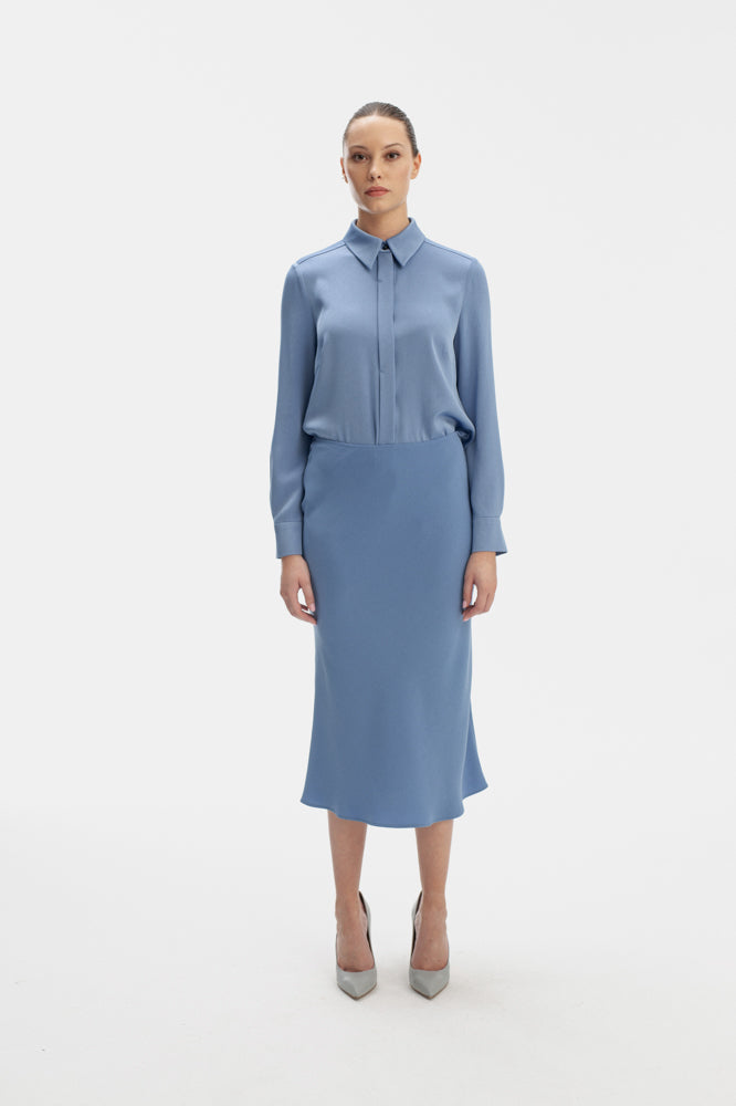 LONG SLEEVE SHIRT IN BLUE