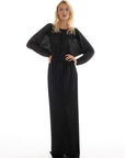 EVENING MAXI DRESS WITH KIMONO SLEEVES