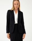 SINGLE BREASTED FITTED SUIT JACKET