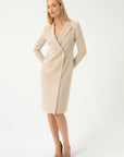 BEIGE DUSTCOAT TYPE DRESS