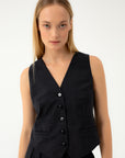 CLASSIC DARK GREY WOOL VEST