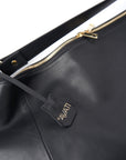 BIG LEATHER BLACK HANDBAG